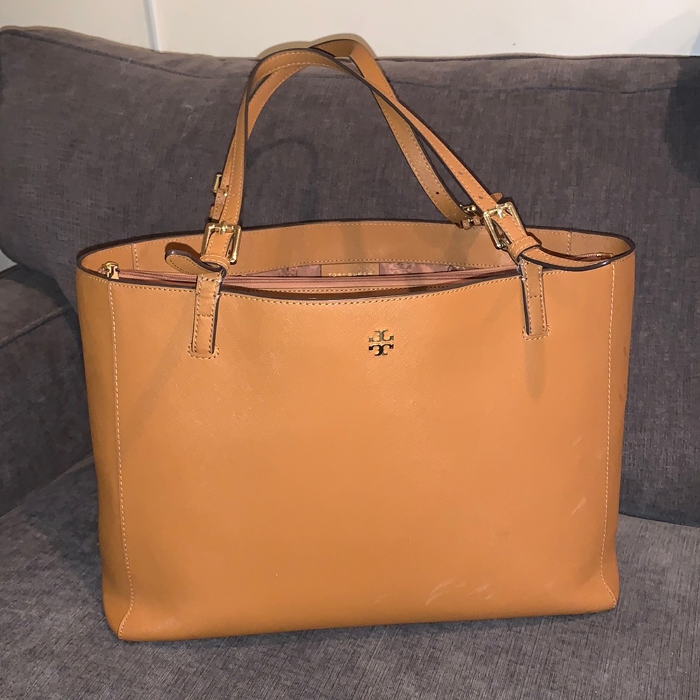COPY - Tory Burch dark tan tote bag purse